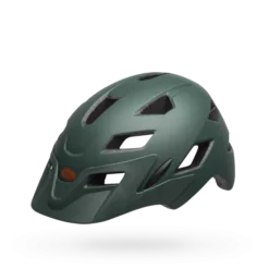 Bell Sidetrack Child Helmet - 47-54cm - Matt Light Blue -Sportfu Bike Gear Shop bell sidetrack child bike helmet matte dark green orange front left 5