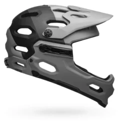 Bell Super 3R MIPS Full Face Helmet - Downdraft Gray/Gunmetal -Sportfu Bike Gear Shop bell super 3r mips mountain bike helmet downdraft matte gray gunmetal right