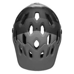 Bell Super 3R MIPS Full Face Helmet - Downdraft Gray/Gunmetal -Sportfu Bike Gear Shop bell super 3r mips mountain bike helmet downdraft matte gray gunmetal top