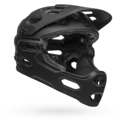Bell Super 3R MIPS Full Face Helmet - Downdraft Gray/Gunmetal -Sportfu Bike Gear Shop bell super 3r mips mountain bike helmet matte black front right 1