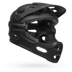 Bell Super 3R MIPS Full Face Helmet - Matte Black -Sportfu Bike Gear Shop bell super 3r mips mountain bike helmet matte black front right