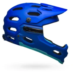 Bell Super 3R MIPS Full Face Helmet - Matte Blues -Sportfu Bike Gear Shop bell super 3r mips mountain bike helmet matte blues right