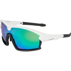 Madison Code Breaker Sunglasses - White Frame/Green Mirror Lens -Sportfu Bike Gear Shop ck8211