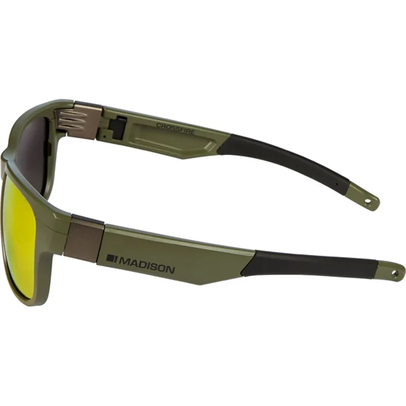Madison Crossfire 3 Lens Pack Sunglasses - Matt Dark Olive 2 Madison Crossfire 3 Lens Pack Sunglasses - Matt Dark Olive - Image 2