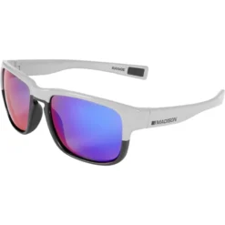 Madison Range Sunglasses - Gloss Cloud Grey Frame/Purple Mirror Lens -Sportfu Bike Gear Shop ck8701