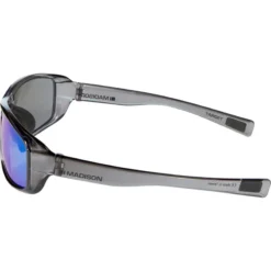 Madison Target Sunglasses - Gloss Crystal Smoke Frame/Blue Mirror Lens -Sportfu Bike Gear Shop ck8802 02