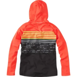 Madison Zen Youth Long Sleeve Hooded Top - Chilli Red/Black Camo