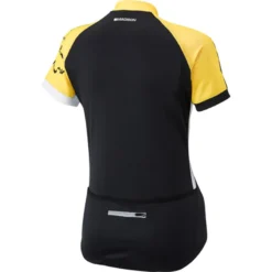 Madison Keirin Womens Short Sleeve Jersey - Black/Vibrant Yellow -Sportfu Bike Gear Shop cl9730 01