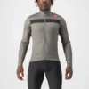 Castelli Puro 3 Men's Long Sleeve Jersey - Nickel Grey/Black Reflex