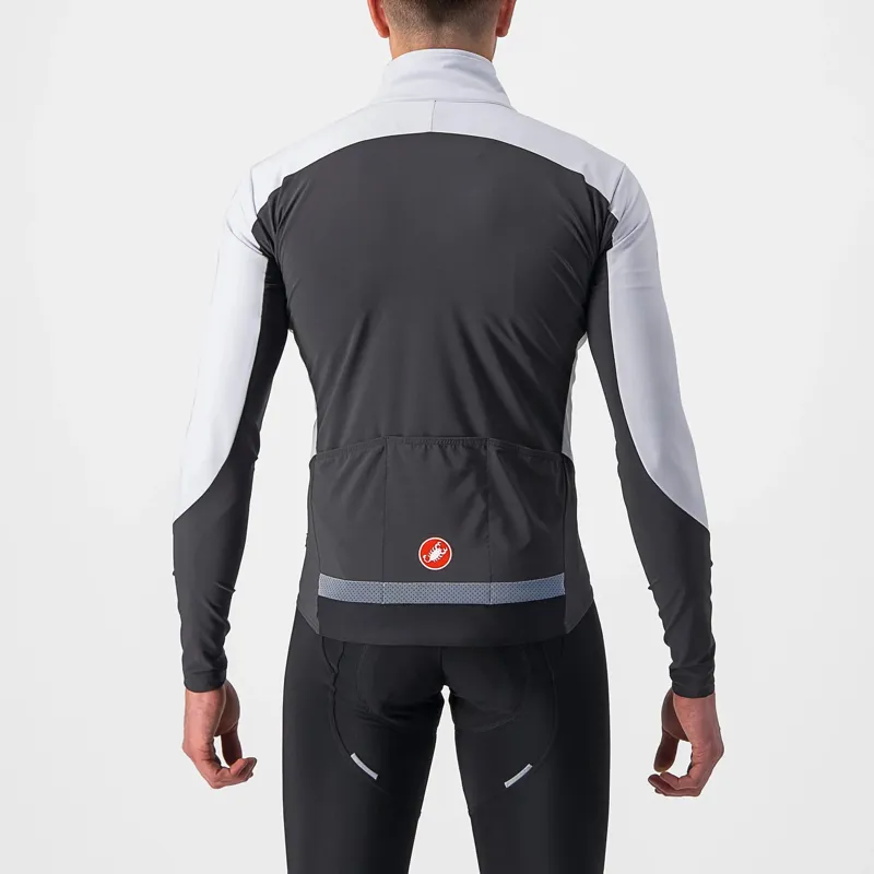 Castelli Beta RoS Men's Jacket - Silver Grey/Dark Grey/Red 1 Castelli Beta RoS Men's Jacket - Silver Grey/Dark Grey/Red