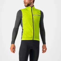 Castelli Squadra Stretch Men's Vest - Military Green/Dark Grey