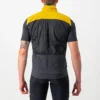 Castelli Unlimited Puffy Men's Vest - Goldenrod/Dark Grey