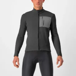 Castelli Unlimited Trail Men's Long Sleeve Jersey - Travertine Grey
