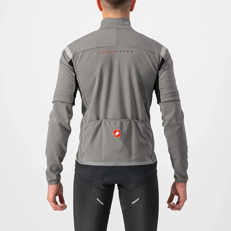 Castelli Perfetto RoS 2 Convertible Men's Jacket - Nickel Grey/Travertine Grey 7 Castelli Perfetto RoS 2 Convertible Men's Jacket - Nickel Grey/Travertine Grey - Image 7