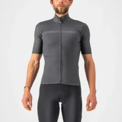 Castelli Pro Thermal Mid Men's Short Sleeve Jersey - Dark Grey