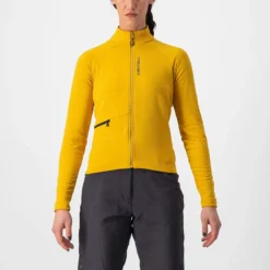 Castelli Unlimited Trail Women's Long Sleeve Jersey - Goldenrod/Dark Grey
