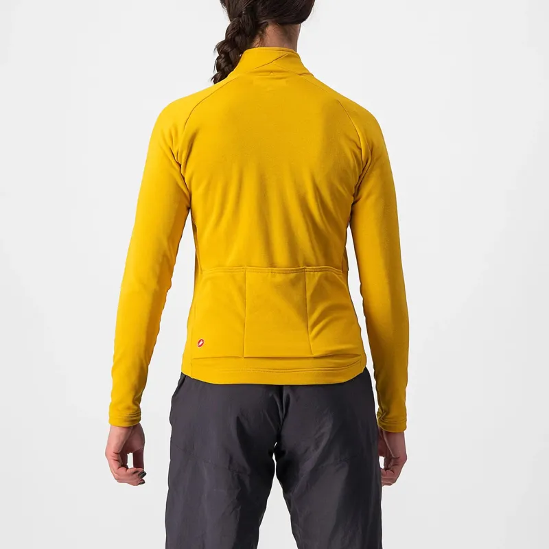 Castelli Unlimited Trail Women's Long Sleeve Jersey - Goldenrod/Dark Grey 2 Castelli Unlimited Trail Women's Long Sleeve Jersey - Goldenrod/Dark Grey - Image 2