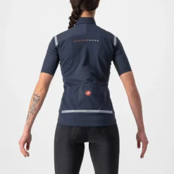 Castelli Gabba RoS 2 Women's Short Sleeve Jersey - Savile Blue/Silver Reflex