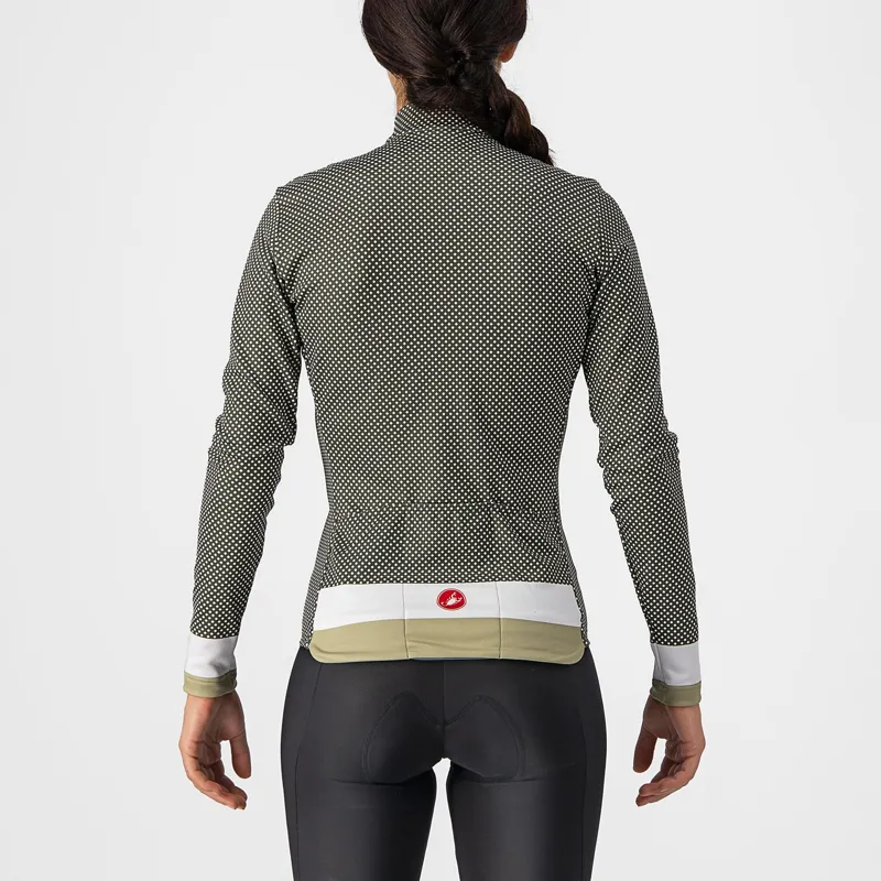 Castelli Volare Women's Long Sleeve Jersey - Military Green/White/Green Tea 3 Castelli Volare Women's Long Sleeve Jersey - Military Green/White/Green Tea - Image 3