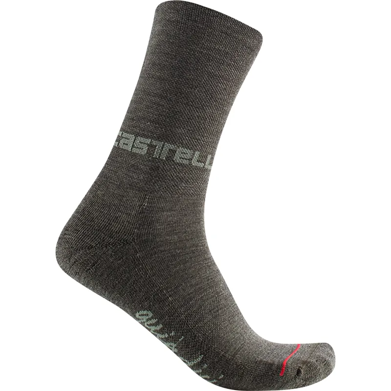 Castelli Quindici Soft Merino 15 Women's Socks - Military Green 1 Castelli Quindici Soft Merino 15 Women's Socks - Military Green