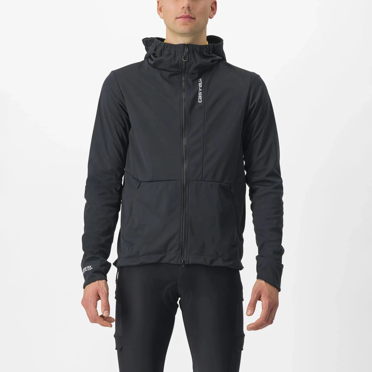 Castelli Trail Hoodie Men's Windproof Jacket - Tarmac 2 Castelli Trail Hoodie Men's Windproof Jacket - Tarmac - Image 2