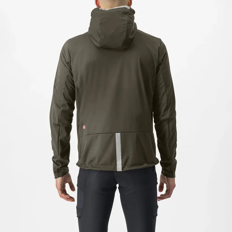 Castelli Trail Hoodie Men's Windproof Jacket - Tarmac 1 Castelli Trail Hoodie Men's Windproof Jacket - Tarmac