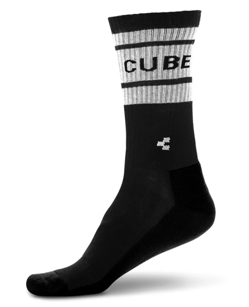 Cube After Race High Cut Socks - Black/White 1 Cube After Race High Cut Socks - Black/White