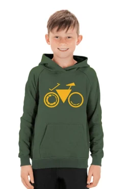 Cube Bike Junior Hoody - Green -Sportfu Bike Gear Shop cubeyouthbikehoodygreen