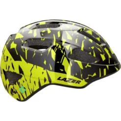 Lazer NutZ KinetiCore Youth Helmet - 50-56cm - Black/Flash Yellow