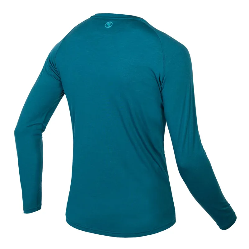 Endura BaaBaa Blend Men's Long Sleeve Baselayer - Kingfisher 4 Endura BaaBaa Blend Men's Long Sleeve Baselayer - Kingfisher - Image 4