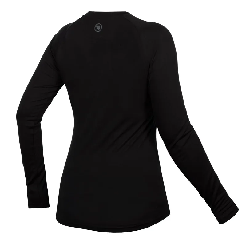 Endura BaaBaa Blend Women's Long Sleeve Baselayer - Black 3 Endura BaaBaa Blend Women's Long Sleeve Baselayer - Black - Image 3