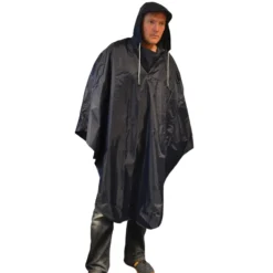 Oxford Cape With Hood - Black - XXL