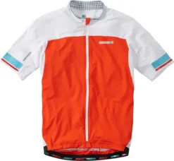Madison RoadRace Premio Short Sleeve Jersey - Chilli Red/White