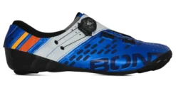Bont Helix Road Shoes - Metallic Blue/White -Sportfu Bike Gear Shop helixblue6