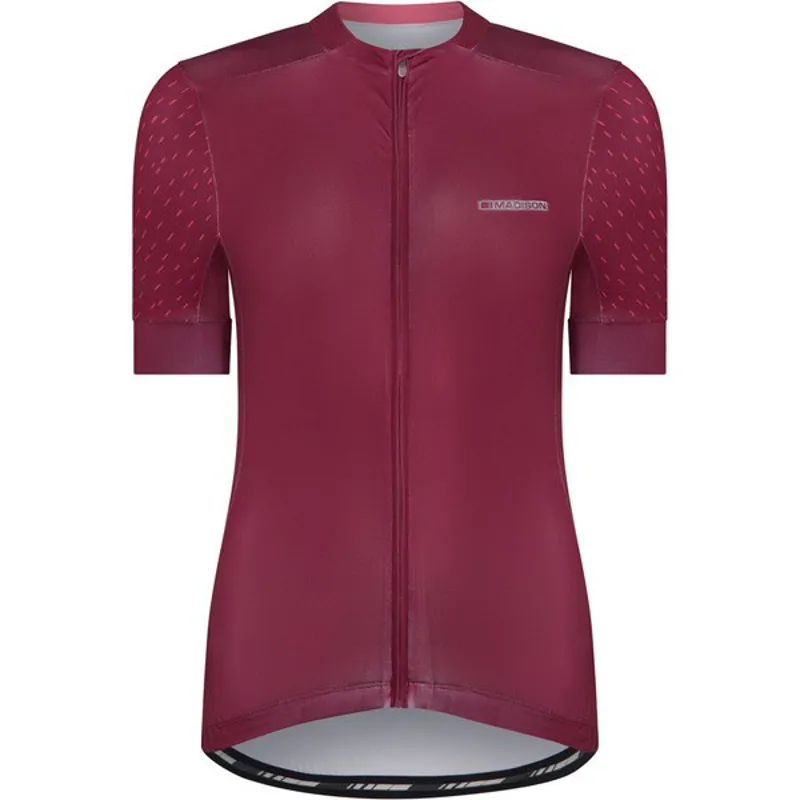 Madison Sportive Womens Short Sleeve Jersey - Classy Burgundy 2 Madison Sportive Womens Short Sleeve Jersey - Classy Burgundy - Image 2