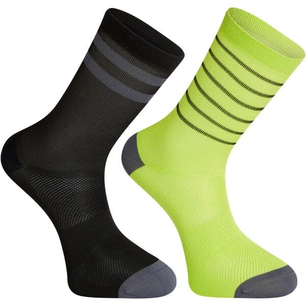 Madison Sportive Mid Socks Twin Pack - Shale Blue/Teal 4 Madison Sportive Mid Socks Twin Pack - Shale Blue/Teal - Image 4