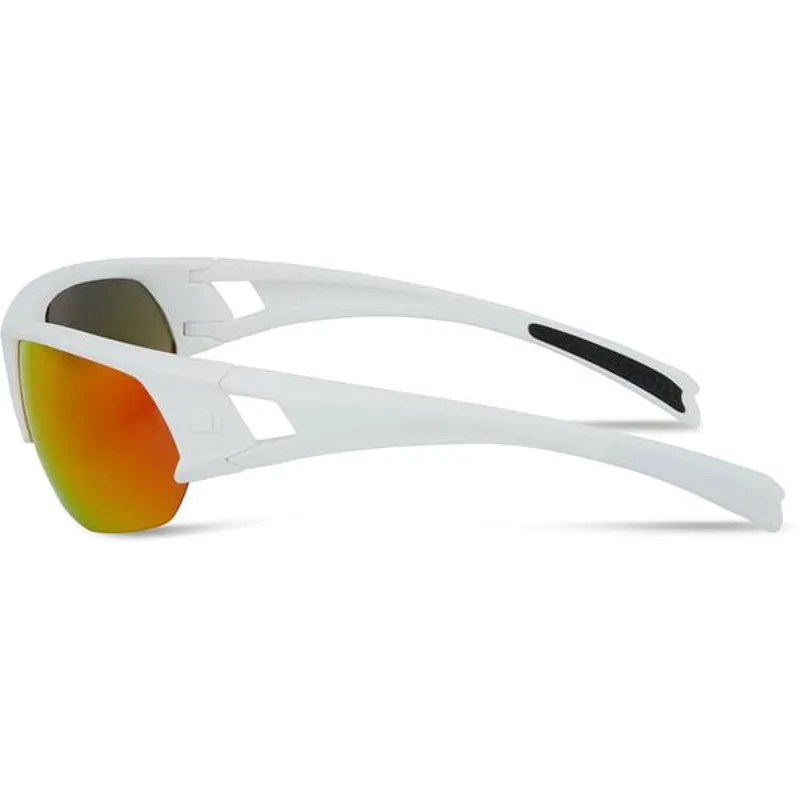 Madison Mission Glasses - Matt White - Fire Mirror Lens 1 Madison Mission Glasses - Matt White - Fire Mirror Lens