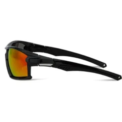 Madison Engage Glasses - Gloss Black - Fire Mirror/Amber/Clear Lens Pack -Sportfu Bike Gear Shop mcl22s510 01