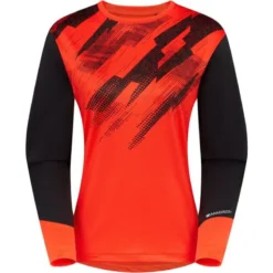 Madison Flux Trail Women's Long Sleeve Jersey - Magma Red/Black -Sportfu Bike Gear Shop mcl23w601