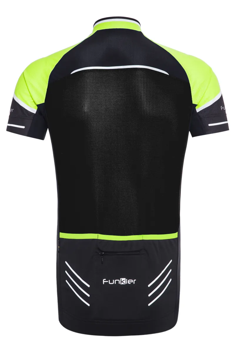 Funkier Rosaro Short Sleeve Jersey - Black/Neon 2 Funkier Rosaro Short Sleeve Jersey - Black/Neon - Image 2