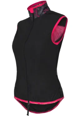 Funkier Cobina Womens Windbreaker Gilet - Black/Pink -Sportfu Bike Gear Shop p5864e286a06cc4.85840559
