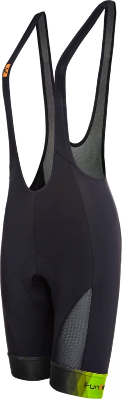 Funkier Havana C-13 Pad Womens Double Strap Bib Shorts - Black