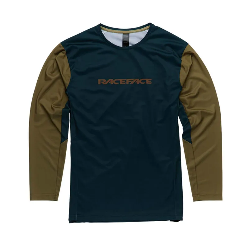 Race Face Indy Men's Long Sleeve MTB Jersey - Pine 2 Race Face Indy Men's Long Sleeve MTB Jersey - Pine - Image 2
