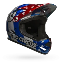 Bell Sanction Full Face MTB Helmet - Matt Crimson/Slate Grey