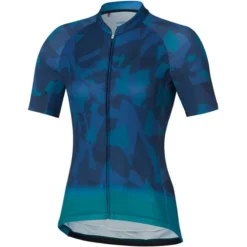 Shimano Mizuki Womens Short Sleeve Jersey - Blue/Pink
