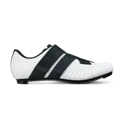 Fizik R5 Tempo Powerstrap Road Shoes - Navy/Black -Sportfu Bike Gear Shop tempo r5 powerstrap white black side 1