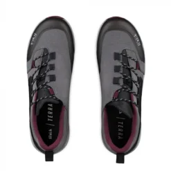 Fizik X2 Terra Ergolace MTB Shoes - Anthracite/Grape -Sportfu Bike Gear Shop terra ergolace x2 anthracite grape top