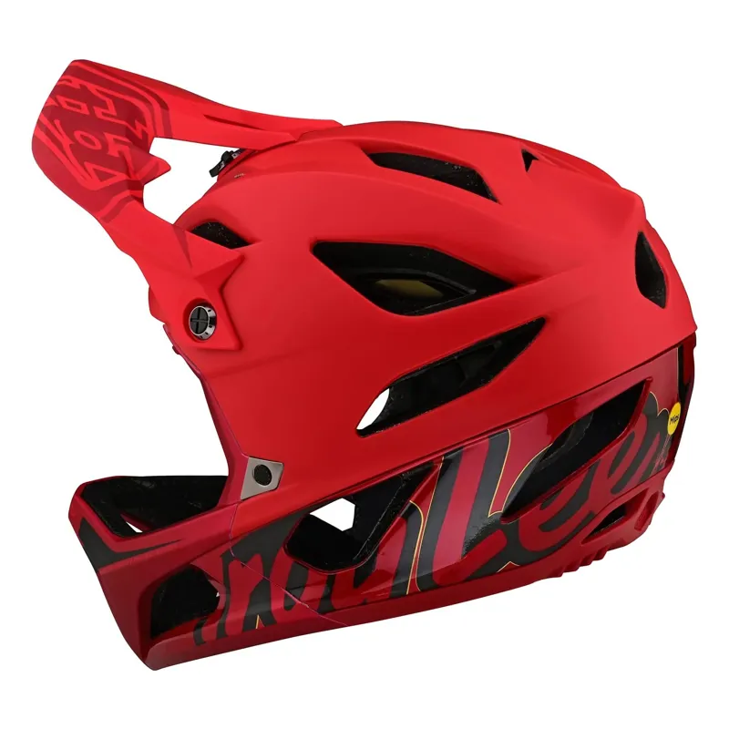 Troy Lee Designs Stage MIPS Full Face Helmet - Signature Red 1 Troy Lee Designs Stage MIPS Full Face Helmet - Signature Red