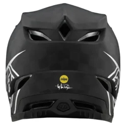 Troy Lee Designs D4 Carbon MIPS Full Face Helmet -Stealth Black/Silver -Sportfu Bike Gear Shop tld139d4stelth 3