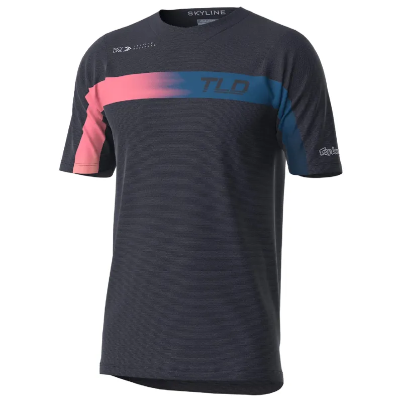 Troy Lee Designs Skyline Men's Short Sleeve Jersey - Jet Fuel Slate Blue 2 Troy Lee Designs Skyline Men's Short Sleeve Jersey - Jet Fuel Slate Blue - Image 2